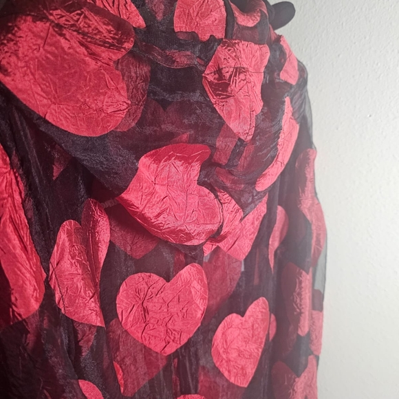 Love Moschino Heart Sheer Hooded Jacket - Picture 3 of 9